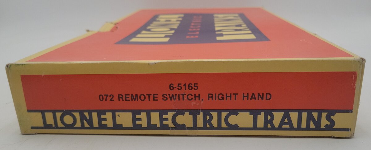 Lionel 6-5165 O72 Right Hand Remote Switch Turnout EX/Box