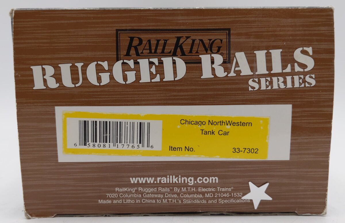 MTH 33-7302 O Gauge Chicago & North Western Tank Car #3479 LN/Box