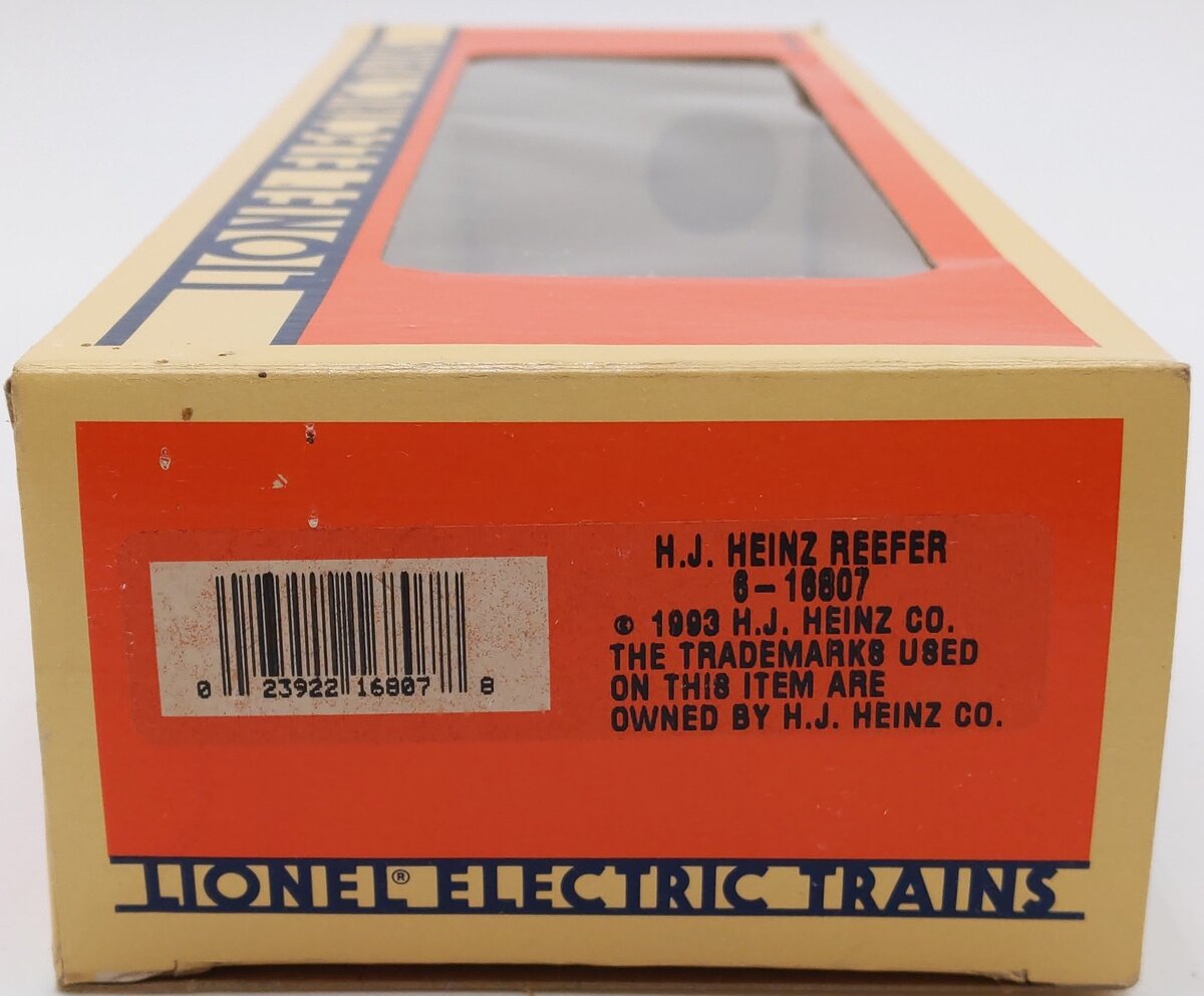 Lionel 6-16807 O Gauge H.J. Heinz Billboard Refrigerator Car #317 LN/Box
