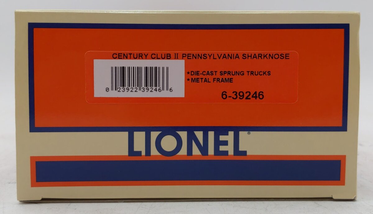 Lionel 6-39246 O PRR Century Club ll Sharknose Boxcar LN/Box