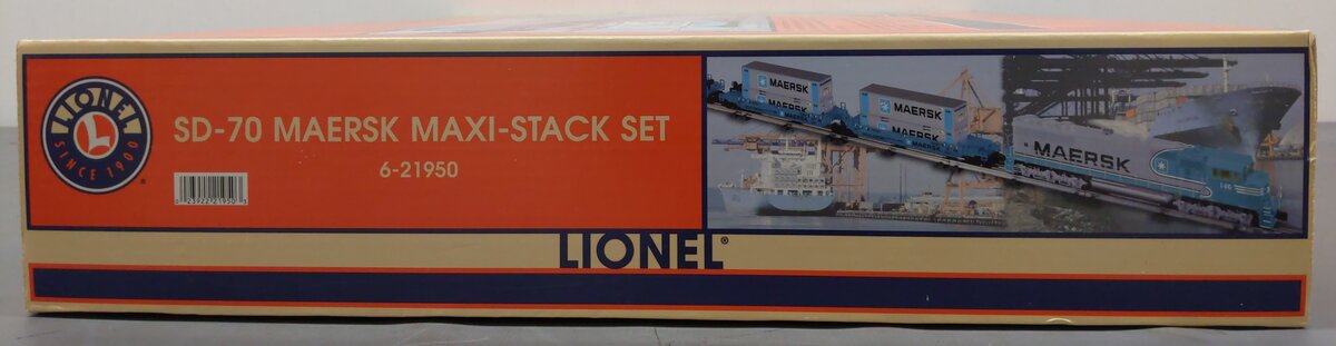 Lionel 6-21950 O Gauge Maersk SD-70 Diesel Maxi-Stack Set EX/Box