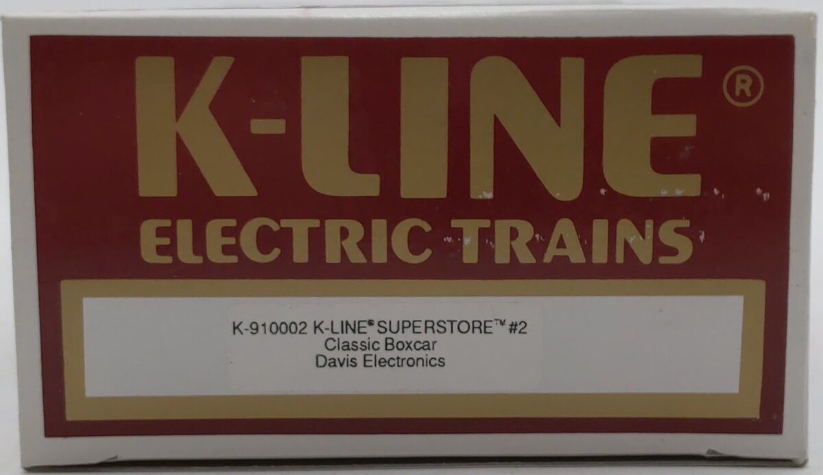 K-Line K910002 O Gauge "Davis Electronics" Superstore Classic Boxcar #2 EX/Box