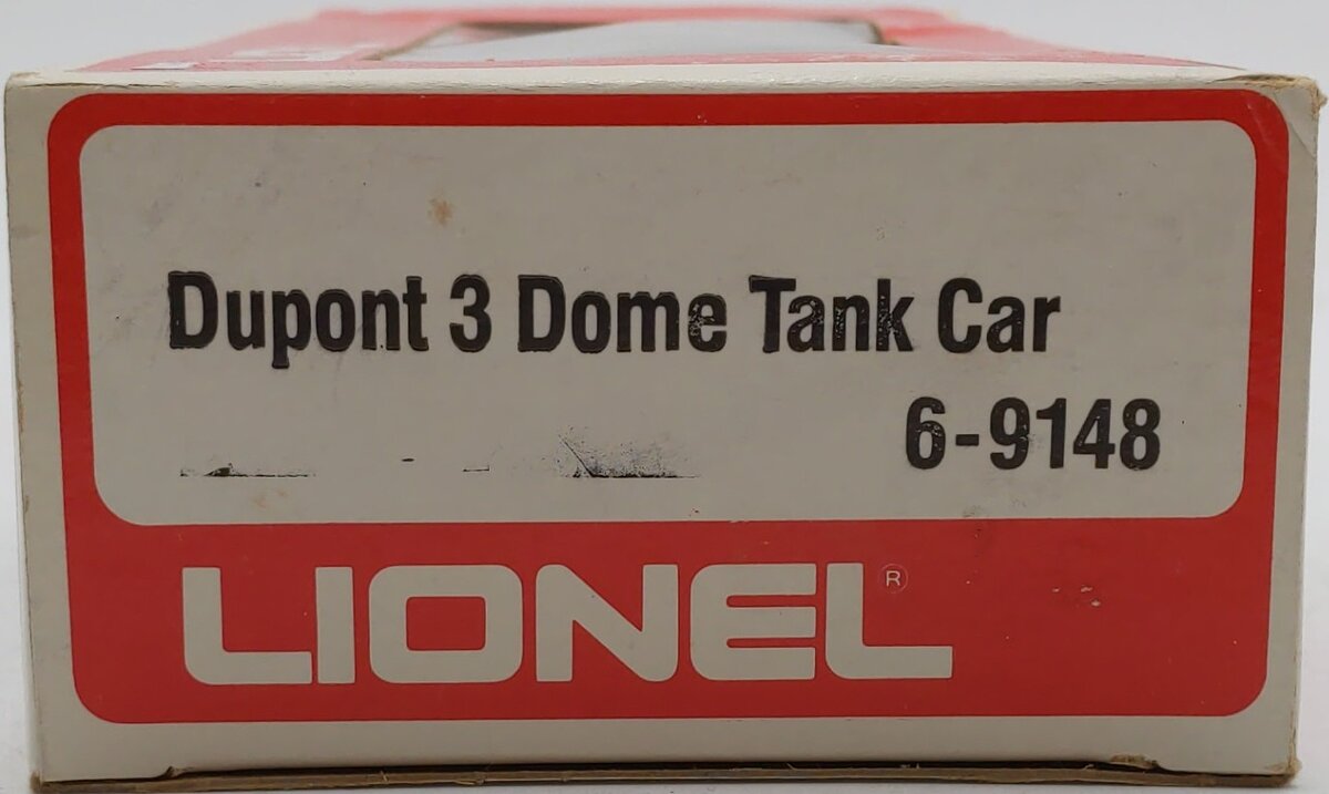 Lionel 6-9148 O Gauge DuPont Triple Dome Tank Car #9148 VG/Box