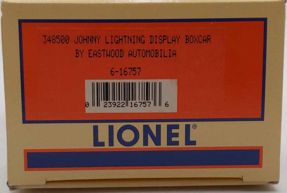 Lionel 6-16757 O Gauge Johnny Lightning Display Car LN/Box