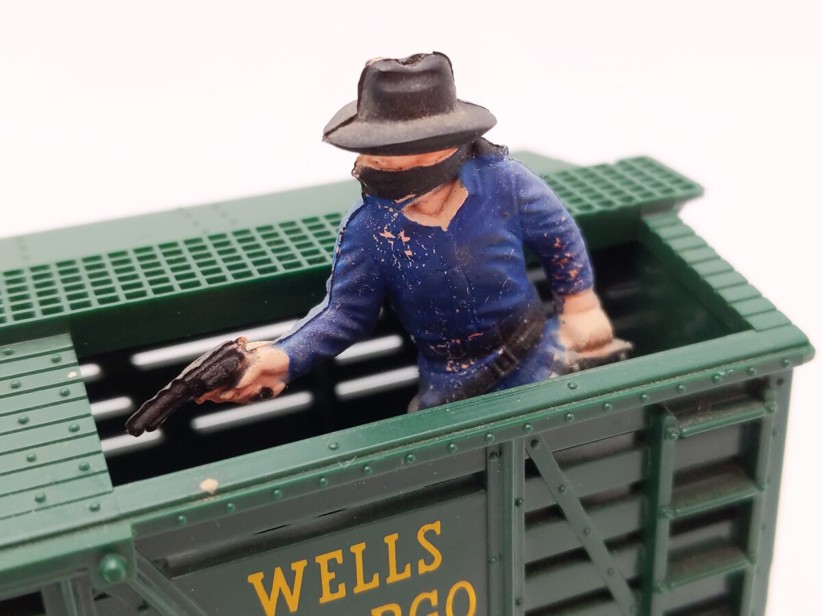 Lionel 3370 Vintage O Wells Fargo Operating Sheriff & Outlaw Car VG