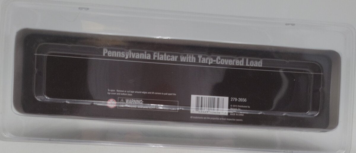 Menards 279-2656 O Gauge Pennsylvania Flat Car #81629 W/Load LN/Box