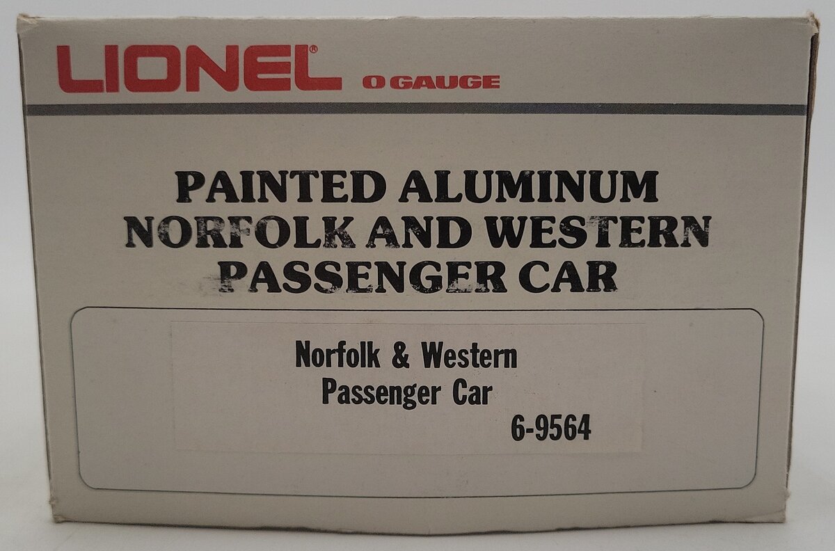 Lionel 6-9564 O Gauge Norfolk & Western Aluminum Passenger Car #579 EX/Box
