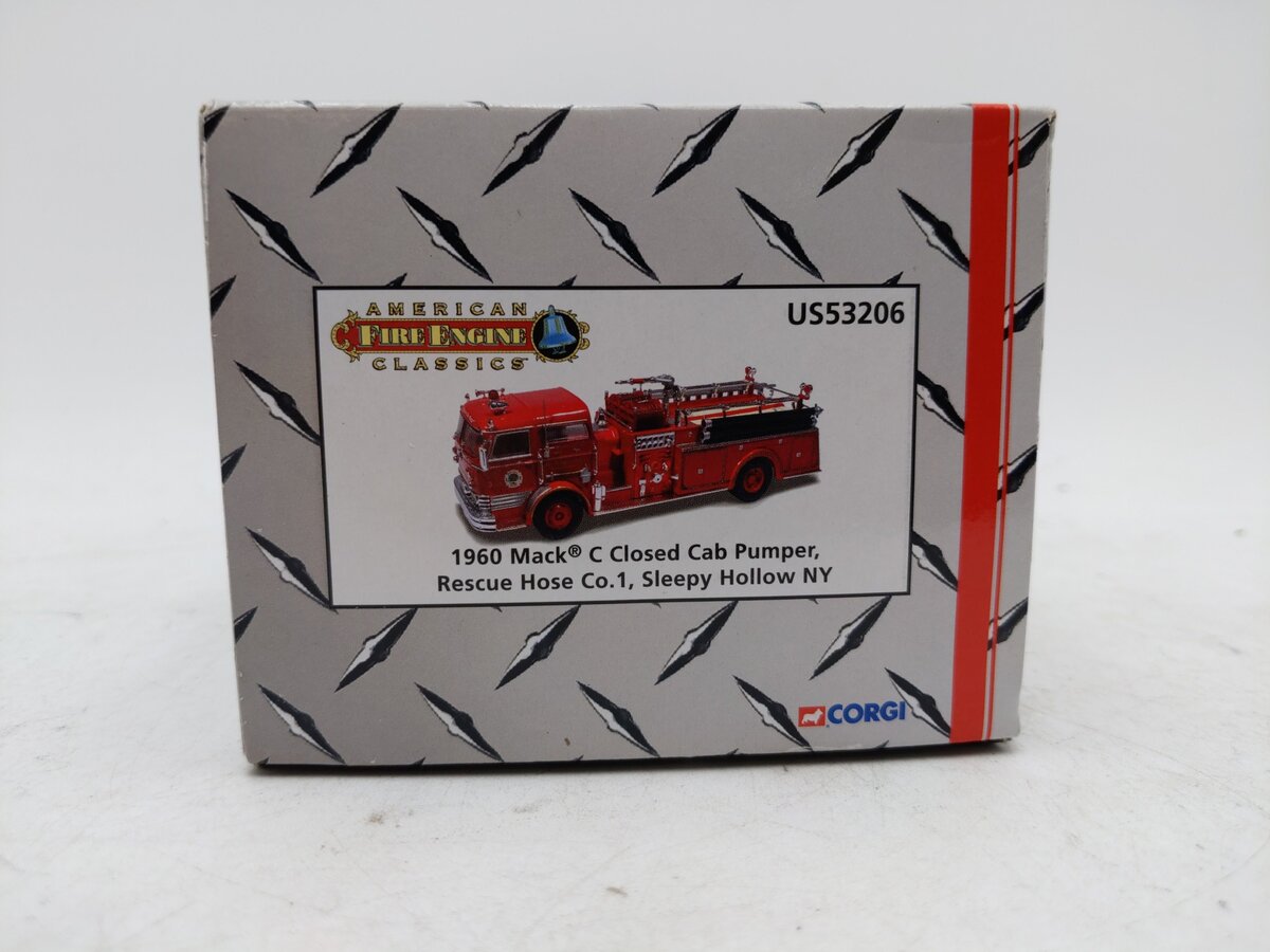 Corgi US53206 1:50 1960 Mack C Closed Cab Pumper Rescue Hose Co. 1 EX/Box