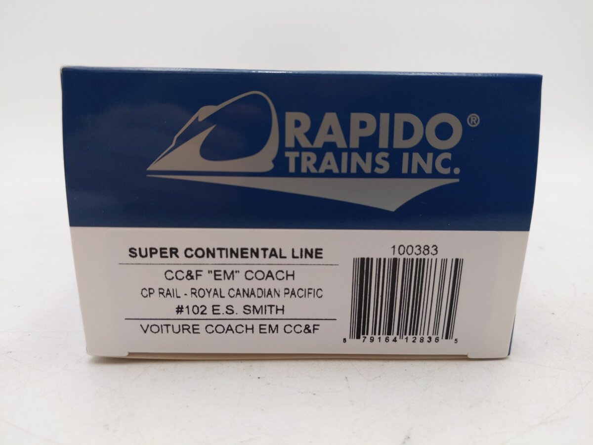 Rapido Trains 100383 HO Lt Weight Coach CP/RCP#102 LN/Box