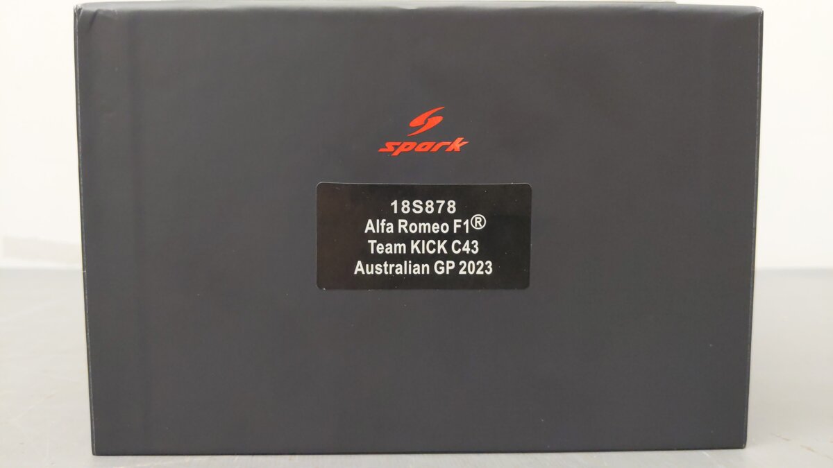 Spark 18S878 Alfa Romeo F1 Team Kick C43 Australian GP 2023 LN/Box