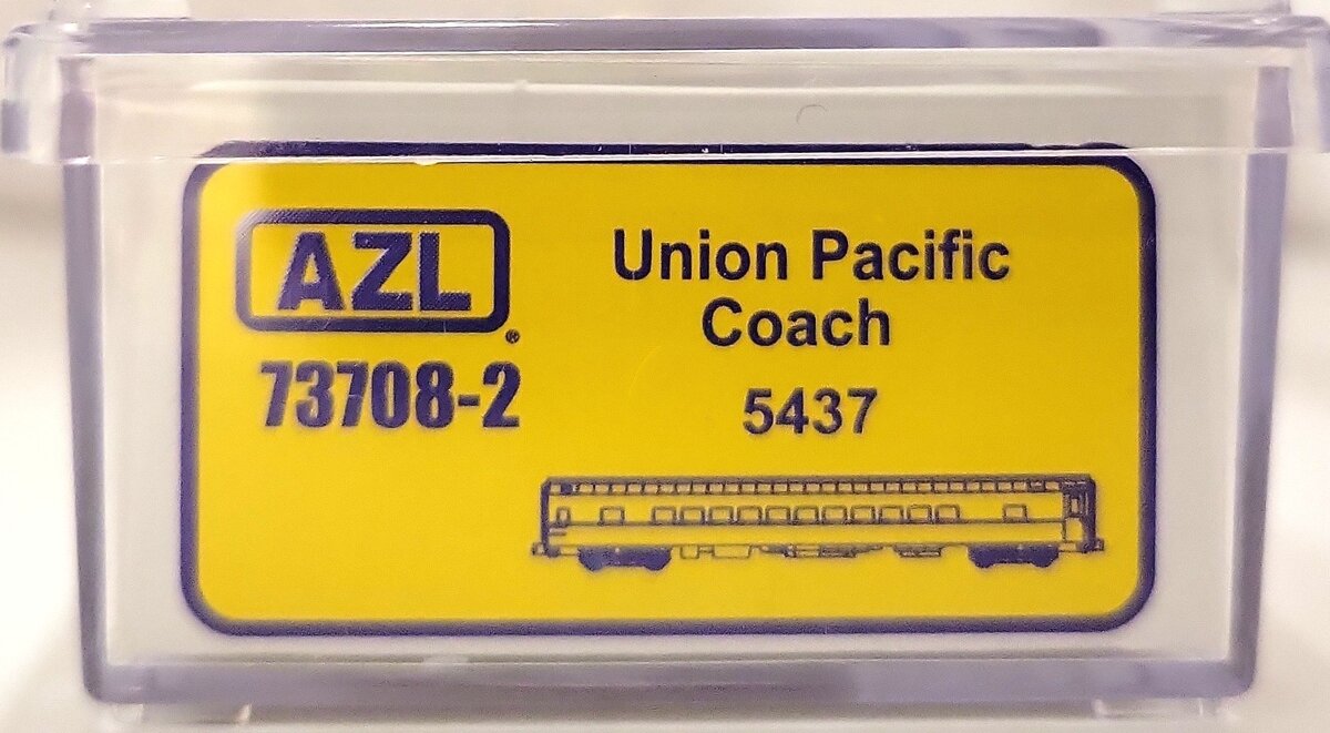 American Z-Line 73708-2 Z Scale Union Pacific Coach Car #5437 LN/Box