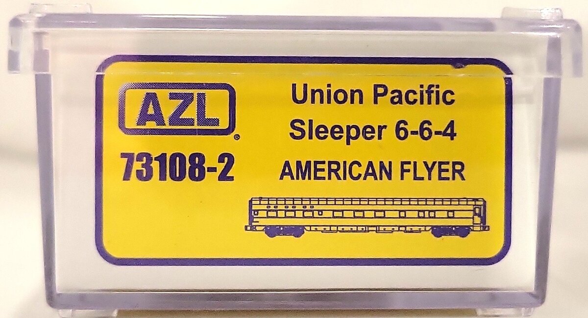 American Z-Line 73108-2 Z Scale Union Pacific "American Flyer" 6-6-4 Sleeper LN/Box