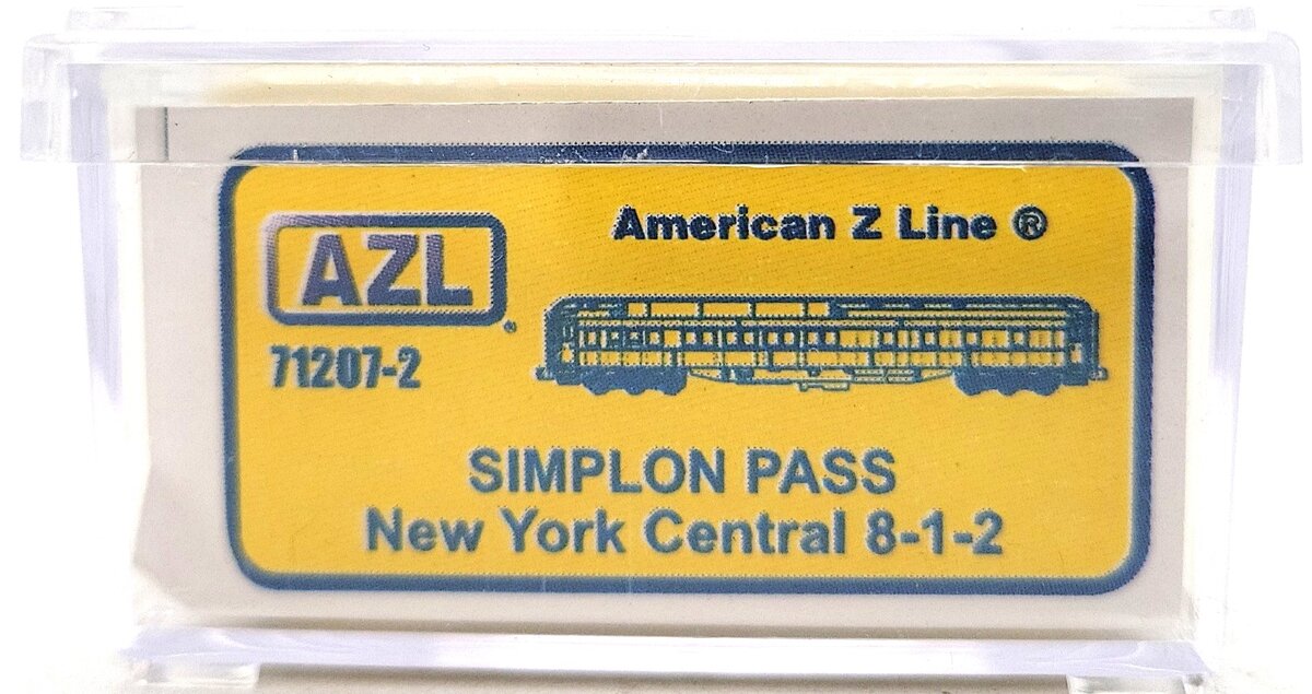 American Z-Line 71207-2 Z NYC 8-1-2 Simplon Pass Heavyweight 8-1-2 Sleeper Car LN/Box