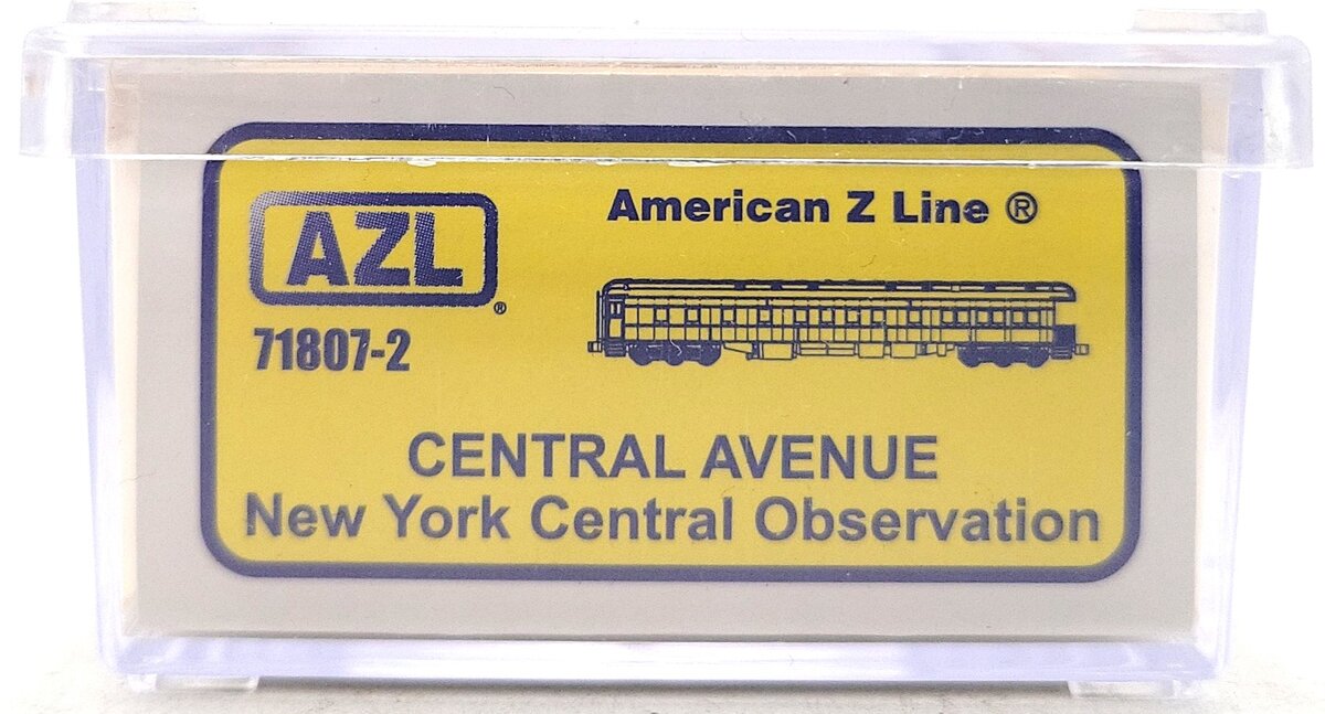 American Z-Line 71807-2 Z Scale New York Central Pullman Observation Car LN/Box