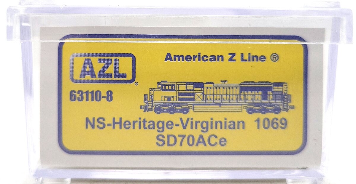 American Z-Line 63110-8 Z Scale NS-Heritage-Virginian SD70ACe Diesel Loco #1069 LN/Box
