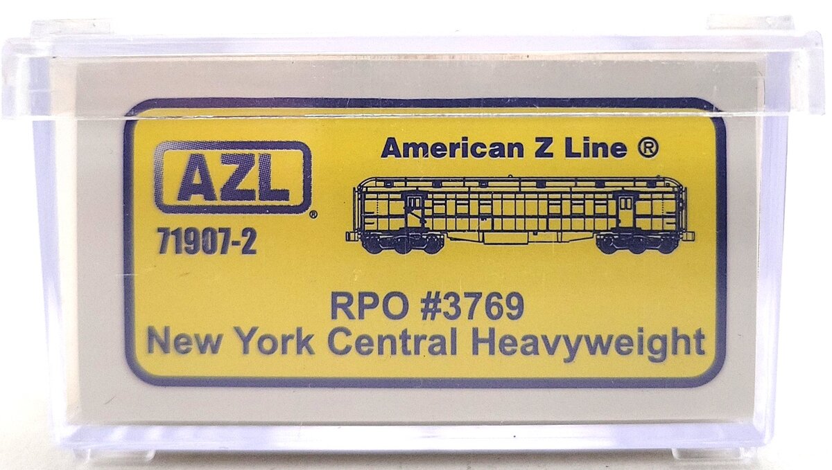 American Z-Line 71907-2 Z Scale NYC Heavyweight RPO Post Office Car #3769 LN/Box