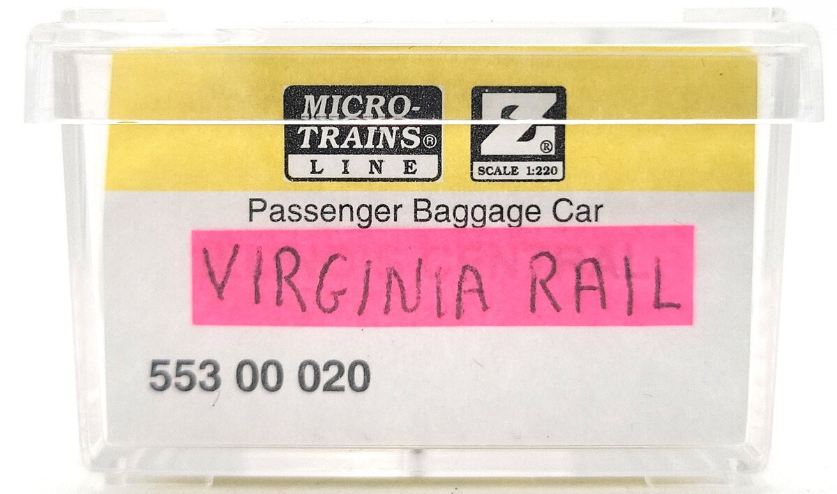 Micro-Trains 55300020 Z Custom Virginia Railway 70' Smoothside Baggage Car/Box