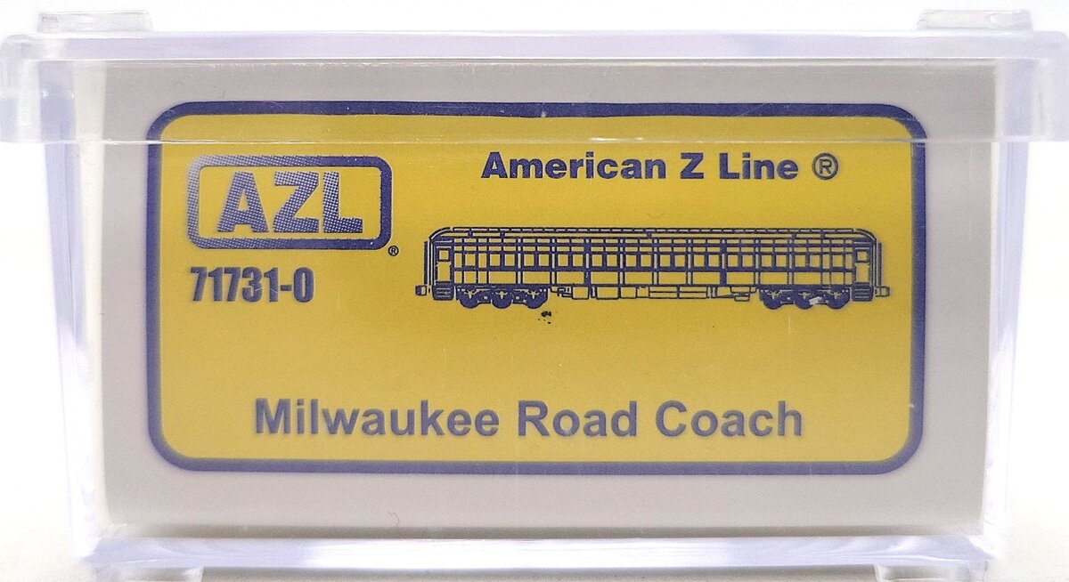 American Z-Line 71731-0 Z Scale Milwaukee Road Coach Car LN/Box