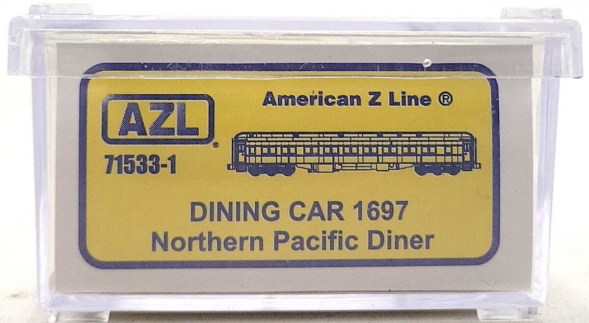 American Z-Line 71533-1 Z Scale Northern Pacific Dining Car #1697 LN/Box