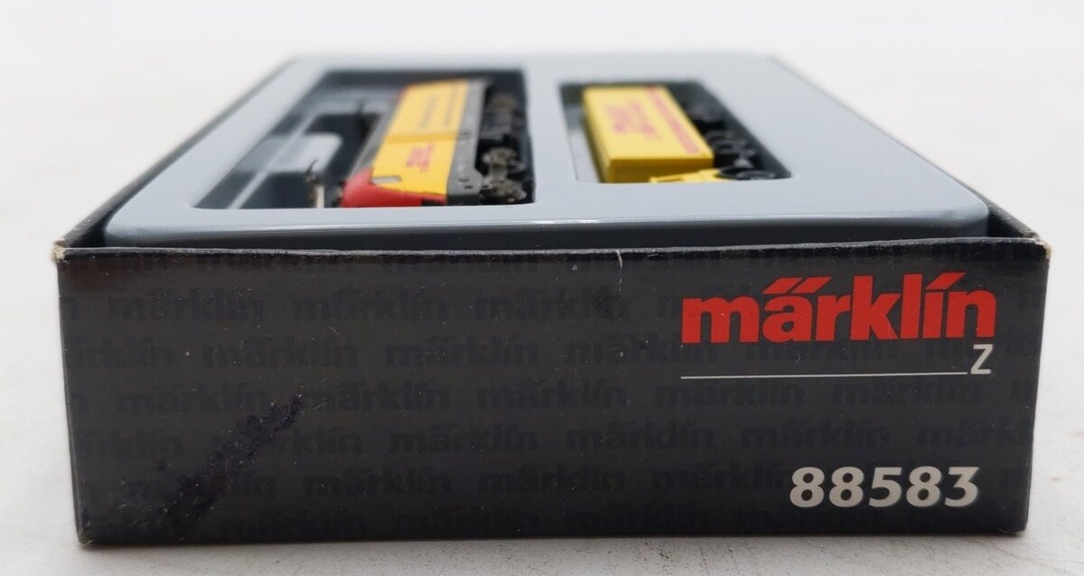 Marklin 88583 Z Scale DHL Electric Locomotive & Truck LN/Box