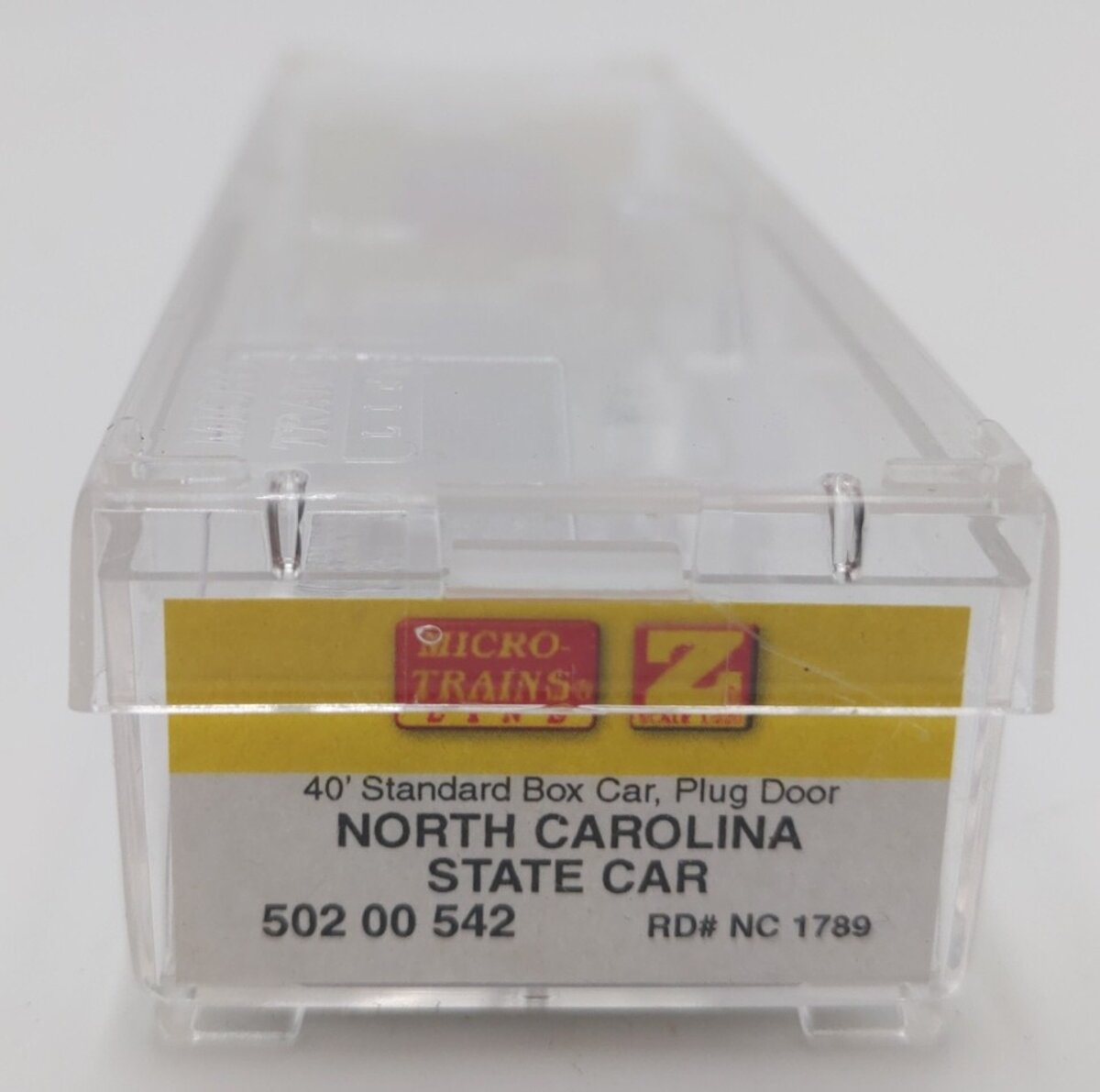 Micro-Trains 50200542 Z North Carolina 40' Standard Plug-Door Box Car #1789 LN/Box