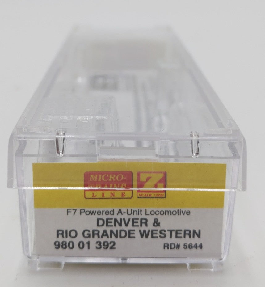 Micro-Trains 98001392 Z D&RGW EMD F7A Diesel Locomotive #5644 LN/Box