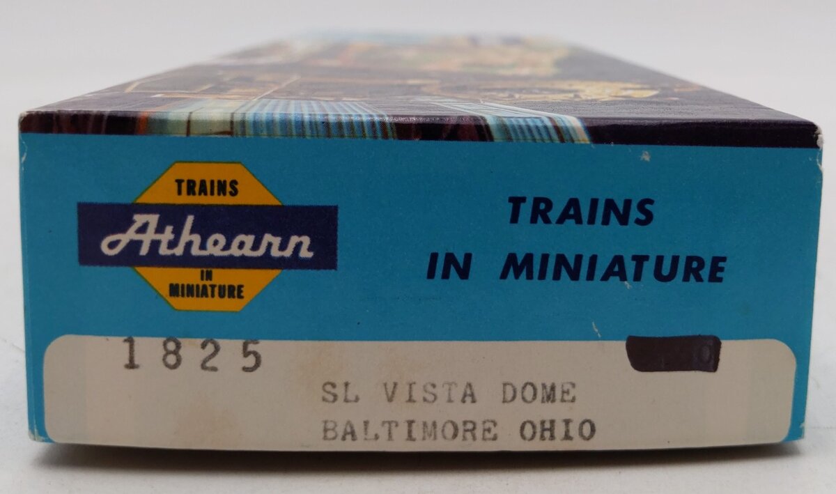 Athearn 1825 HO B&O Streamlined Vista Dome Kit #500 -Assembled EX/Box