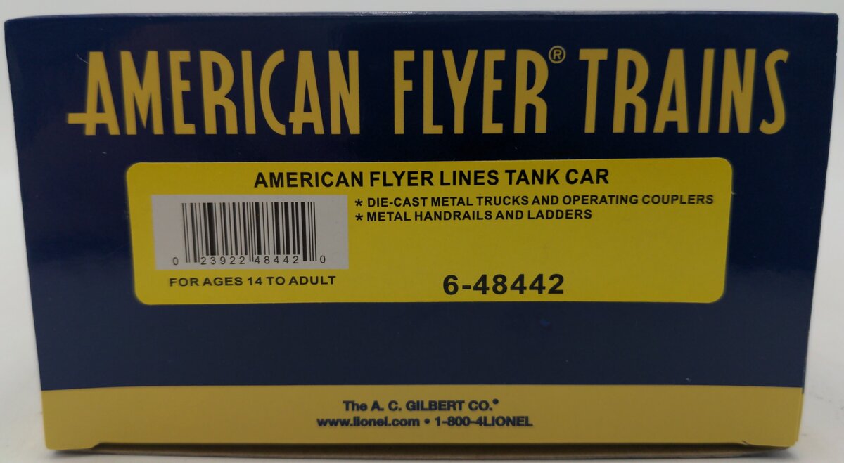 American Flyer 6-48442 S Gauge American Flyer Lines Air Service Tank Car EX/Box