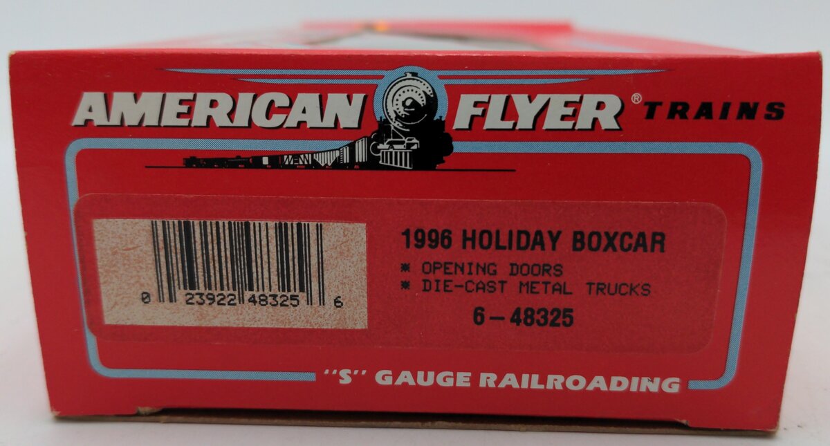 American Flyer 6-48325 S Gauge 1996 Holiday Boxcar EX/Box