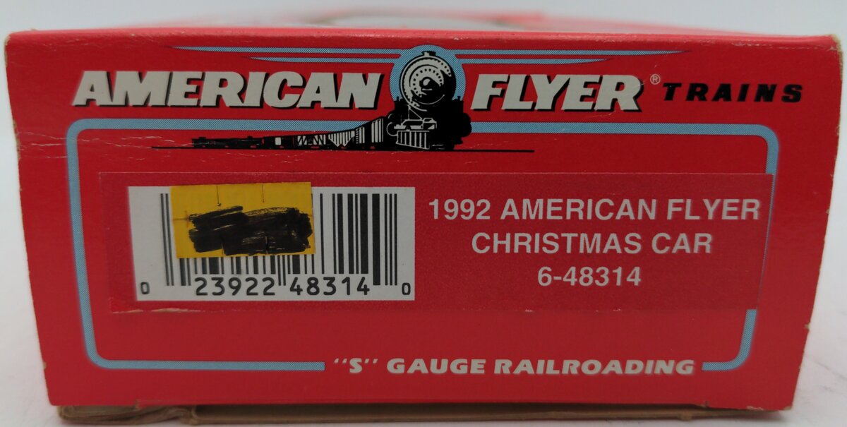 American Flyer 6-48314 S Gauge 1992 American Flyer Christmas Boxcar EX/Box