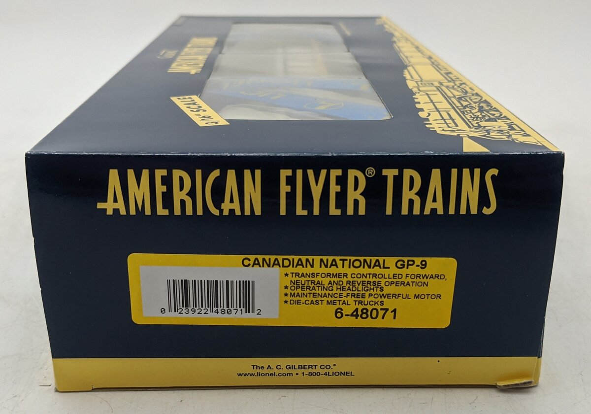 American Flyer 6-48071 S Scale Canadian National GP-9 Diesel NIB