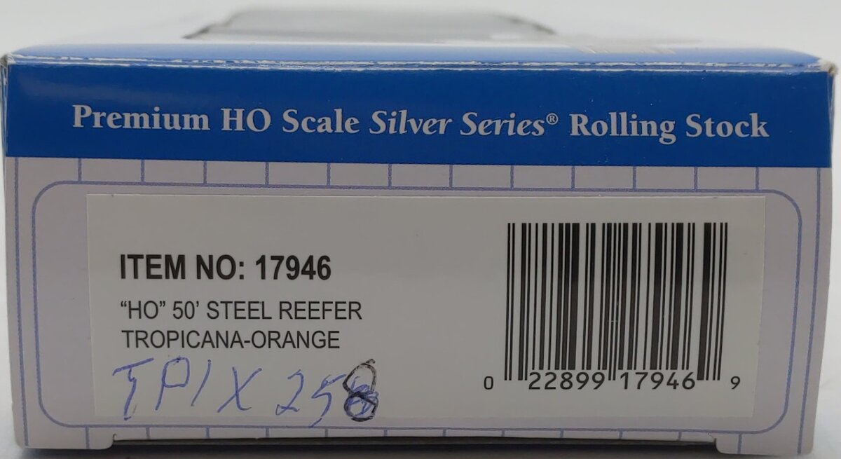 Bachmann 17946 HO Tropicana Orange 50' Steel Reefer EX/Box