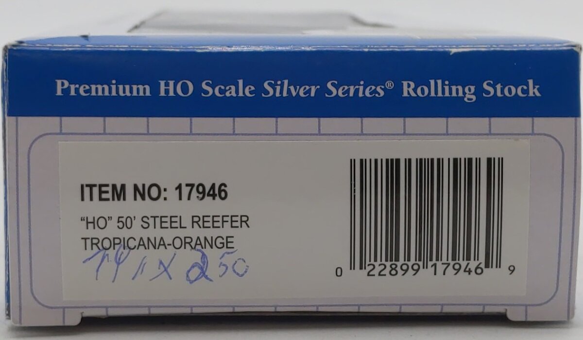 Bachmann 17946 HO Tropicana Orange 50' Steel Reefer EX/Box