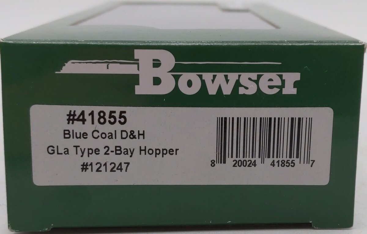 Bowser 41855 HO Delaware & Hudson GLa 2 Bay Hopper (Fantasy) #121247 - Custom/Box