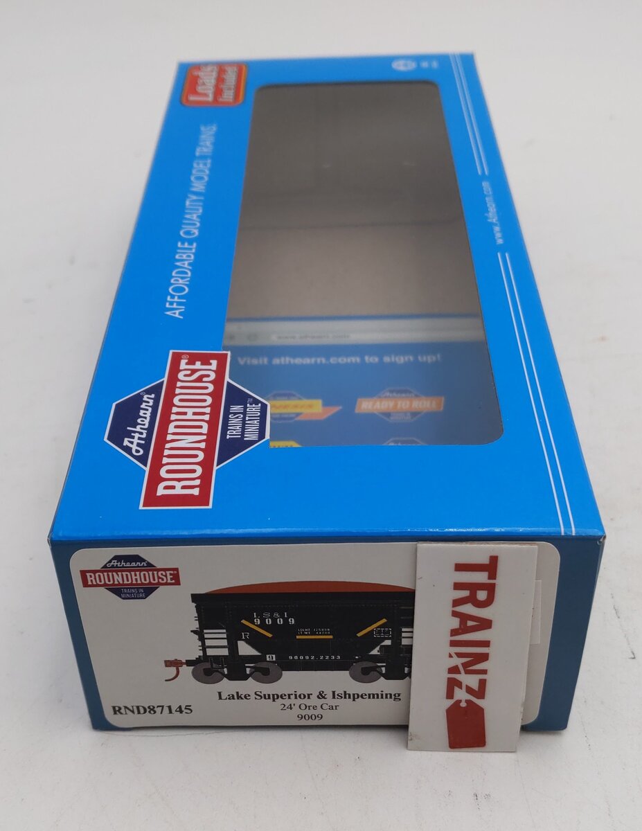 Roundhouse 87145 HO 24' Ribbed Ore Car w/Load, LS&I #9009