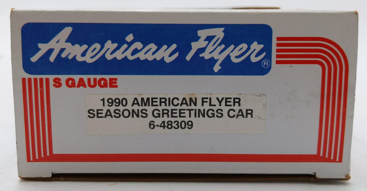 American Flyer 6-48309 S Gauge 1990 Seasons Greetings Boxcar #8309 EX/Box