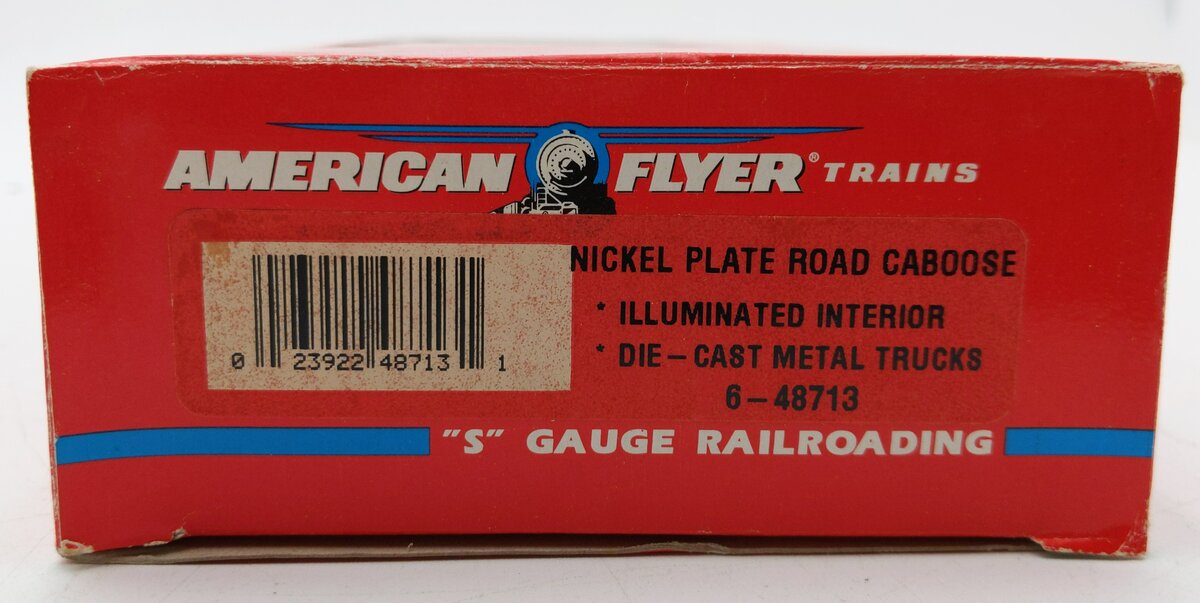 American Flyer 6-48713 S Scale Nickel Plate Road Caboose #48713 EX/Box