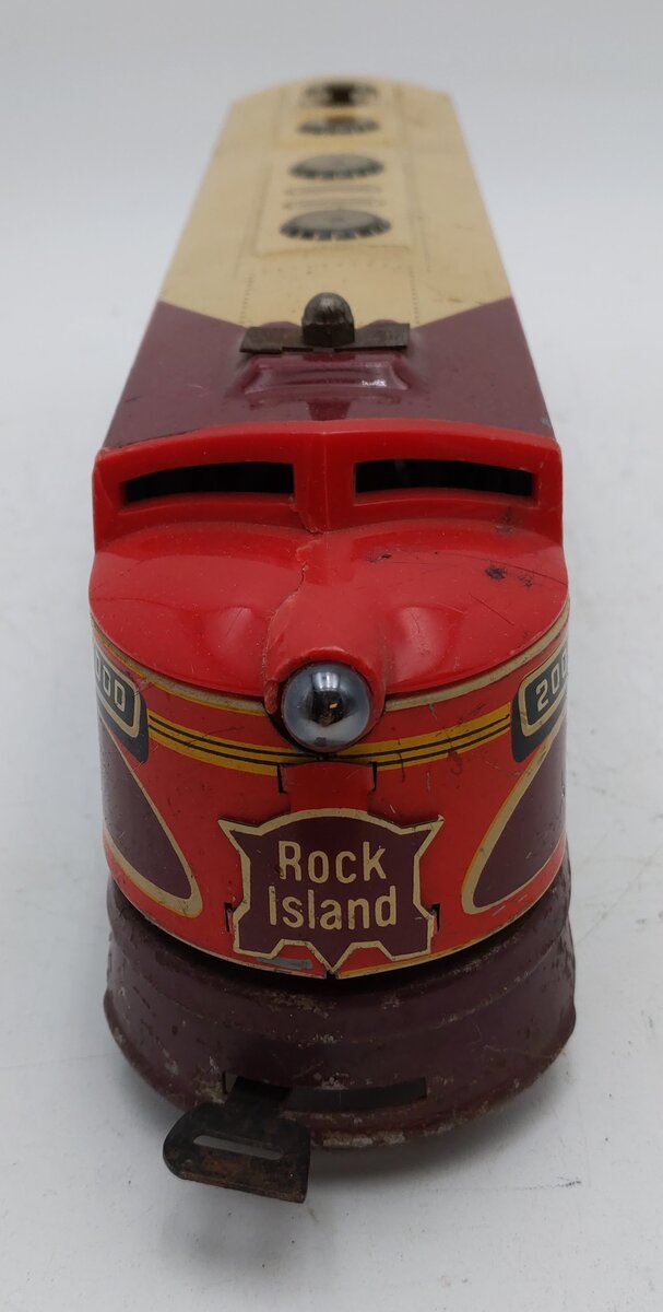 Unique Art MFG O Vintage Rock Island Diesel Electric Engine #2000 VG