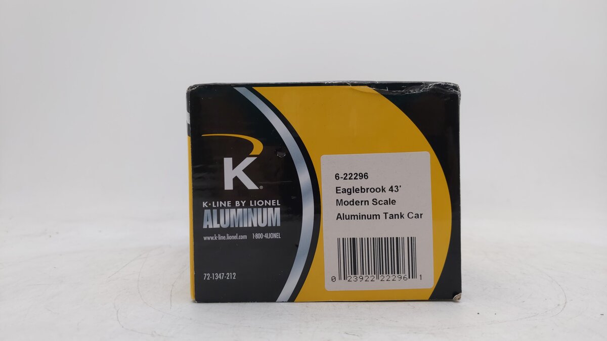 Lionel 6-22296 Eaglebrook 43' Aluminum Tank Car NIB