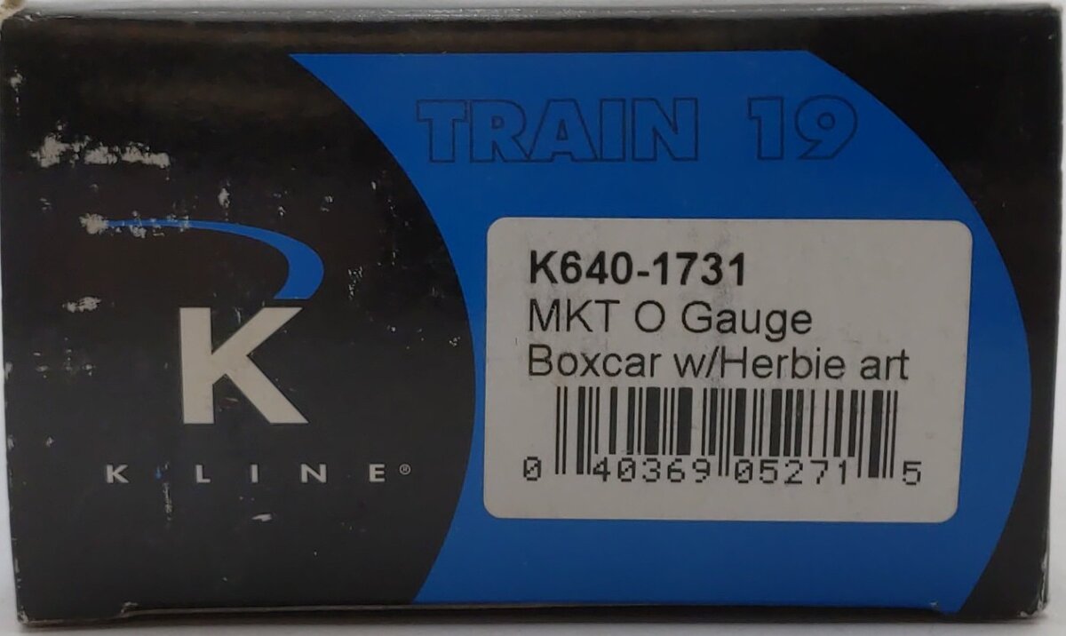 K-Line K640-1731 O Gauge Missouri Kanasa & Texas Boxcar w/Herbie Art LN/Box