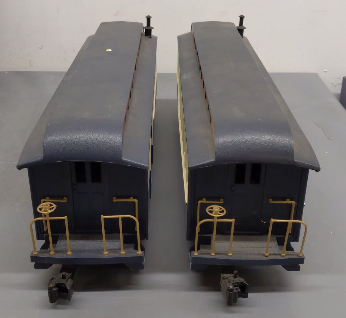 Bachmann 833 G Scale New Jersey Central Blue Comet Passenger Cars VG