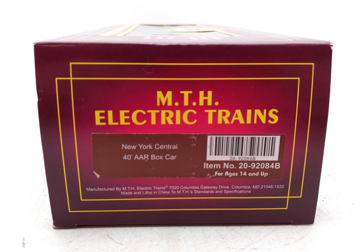 MTH 20-92084B O Scale NYC Boxcar #174130 NIB