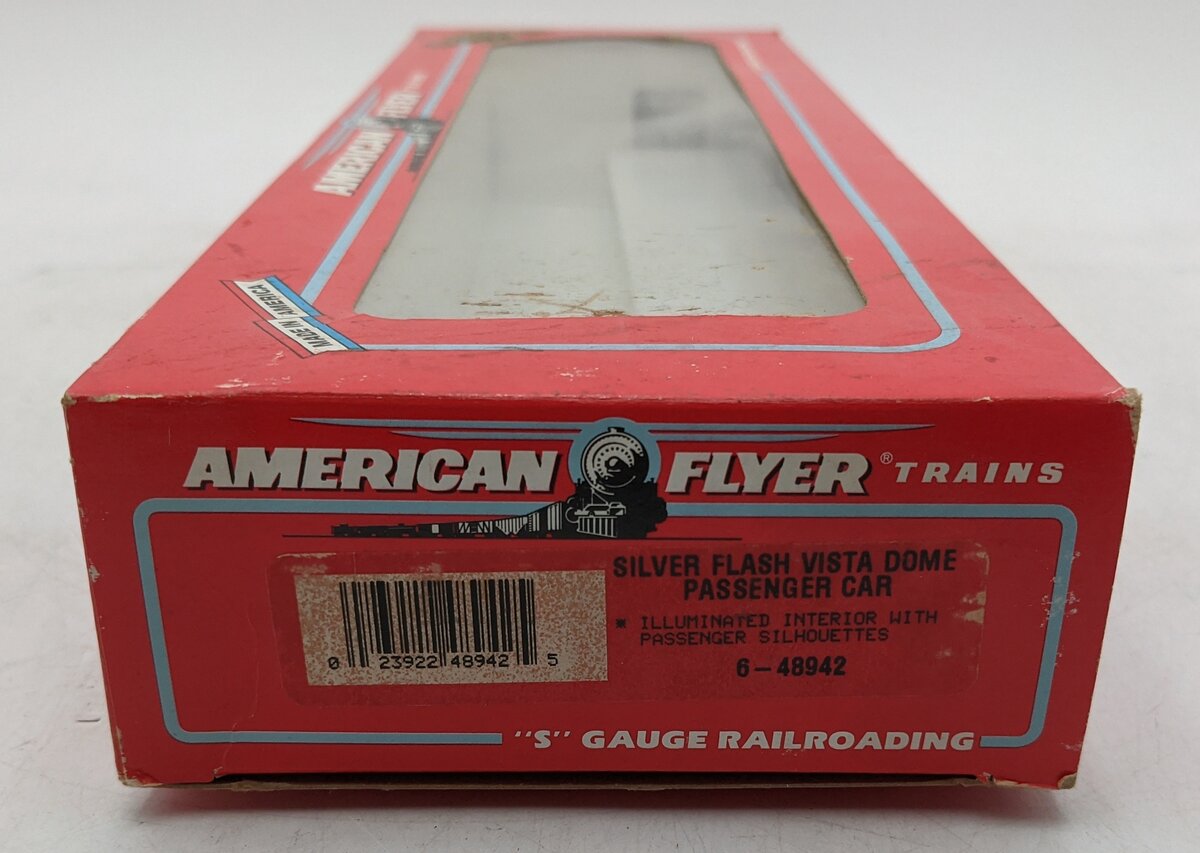 American Flyer 6-48942 S Scale AFL Silver Flash Hamilton Vista Dome #962 EX/Box