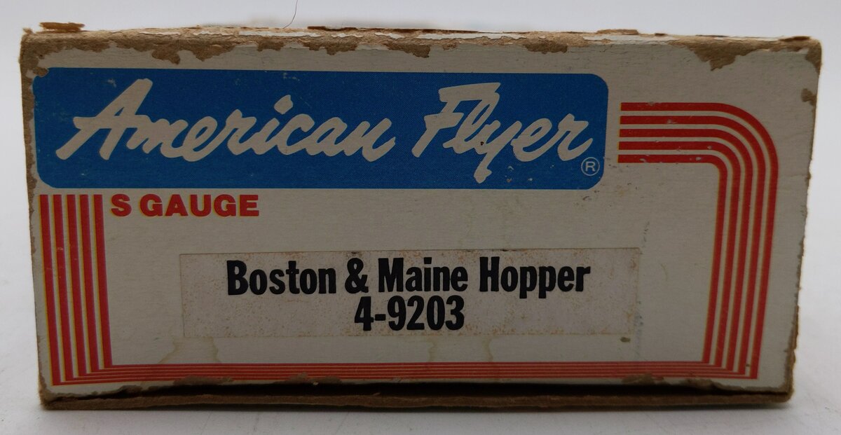 American Flyer 4-9203 S Gauge Boston & Maine 3-Bay Hopper #9203 EX/Box