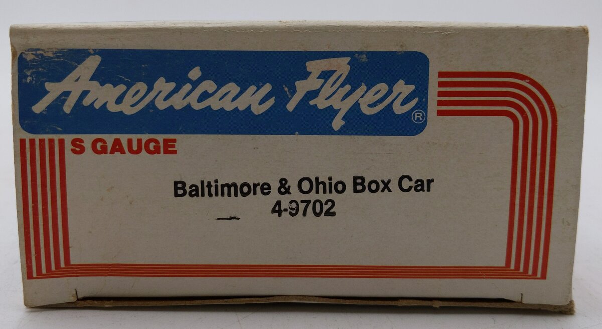 American Flyer 4-9702 S Gauge Baltimore & Ohio Sentinel Boxcar #9702 EX/Box