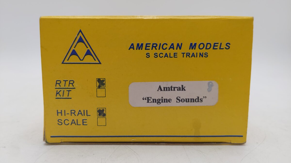 American Models 1516 S Scale Amtrak RTR Hi-Rail Boxcar EX/Box