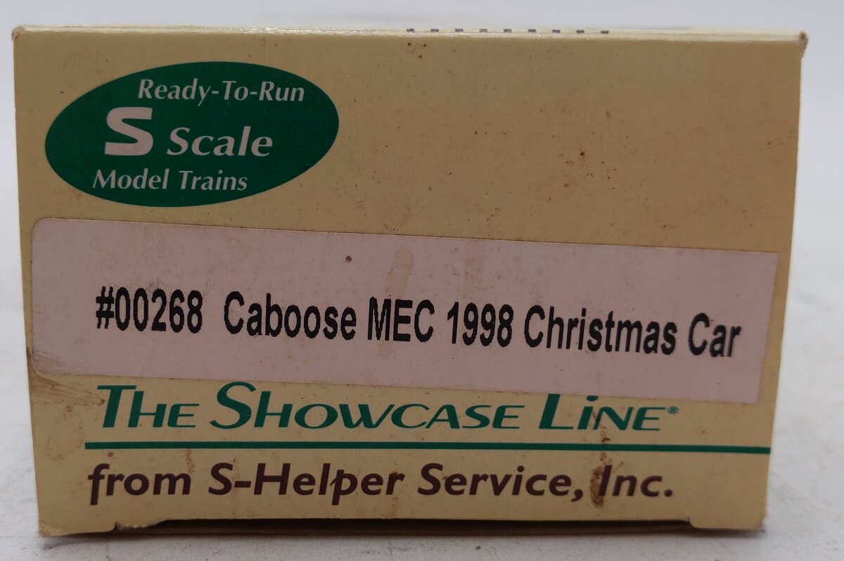 S-Helper Service 00268 S Gauge Maine Central Christmas Caboose #653 EX/Box
