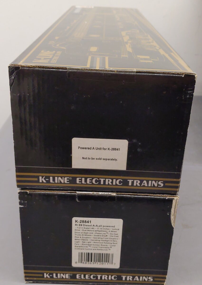 K-Line K28701S O Gauge New York Central E8 AA Diesel Locomotive Set #4046/4049 LN/Box