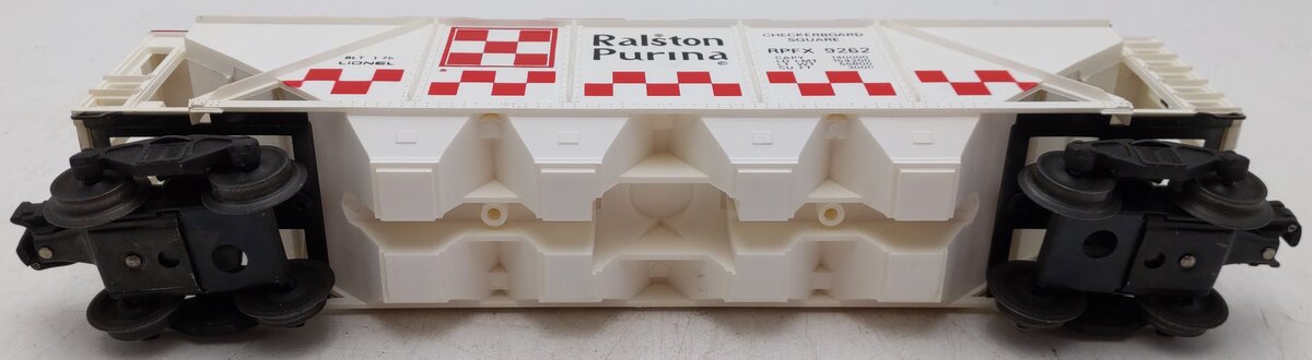 Lionel 6-9262 O Gauge Ralston Purina Checkerboard Quad Hopper EX