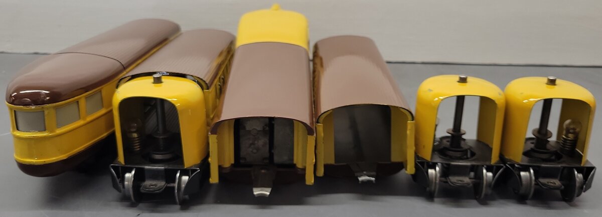 Lionel 636W Vintage O Prewar Union Pacific Streamliner Set (Set of 4)